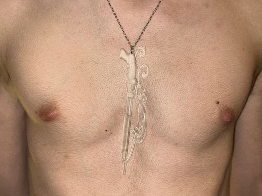 .:. (04) TRANSPARENT RESIN SHOTGUN PENDANT .:.