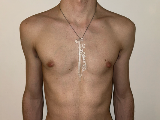 .:. (04) TRANSPARENT RESIN SHOTGUN PENDANT .:.